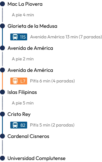 ruta universidad complutense
